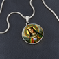 Catholic Saints Pendant - St. Dymphna Patroness of Mental Illness medal (c)