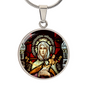 CATHOLIC SAINTS PENDANT - ST. MONICA PATRON OF MOTHERS (C)