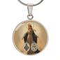 Catholic Saints Pendant - The Blessed Virgin Mary's Miraculous Medal (c)