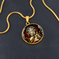 CATHOLIC SAINTS PENDANT - ST. MONICA PATRON OF MOTHERS (C)