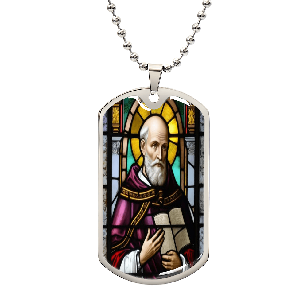Catholic Saints Pendant - St. Philip Neri's Luxury Graphic Dog Tag Necklace (C)