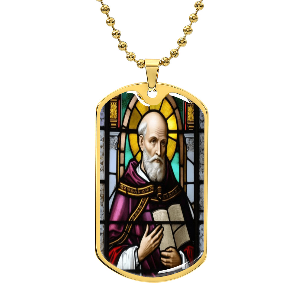 Catholic Saints Pendant - St. Philip Neri's Luxury Graphic Dog Tag Necklace (C)