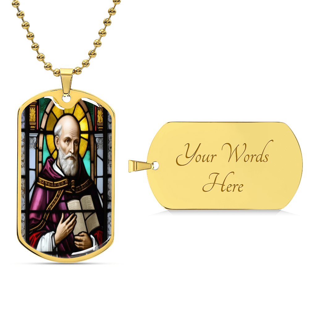 Catholic Saints Pendant - St. Philip Neri's Luxury Graphic Dog Tag Necklace (C)