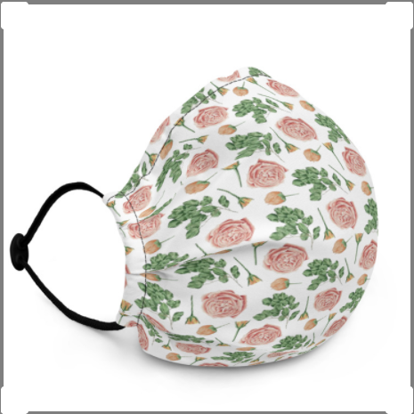 Floral Reusable Premium Face mask With Filter Pocket - Trending Novelties & Gifts