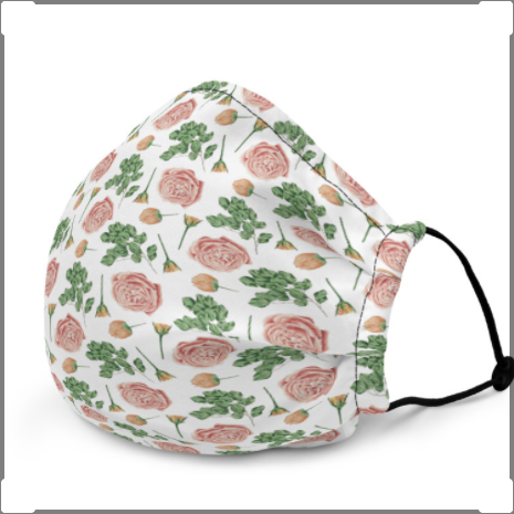 Floral Reusable Premium Face mask With Filter Pocket - Trending Novelties & Gifts