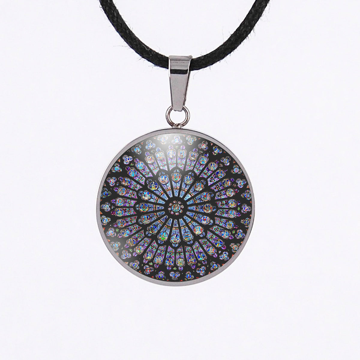 unique rosarium pendant - notre dame