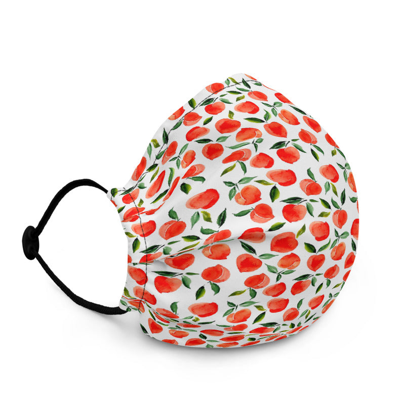 Peachy Ditsy Premium Reusable face mask