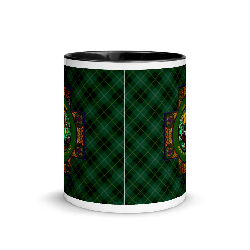 St. Patrick's Pray for Ireland Coffee Mug with Color Inside