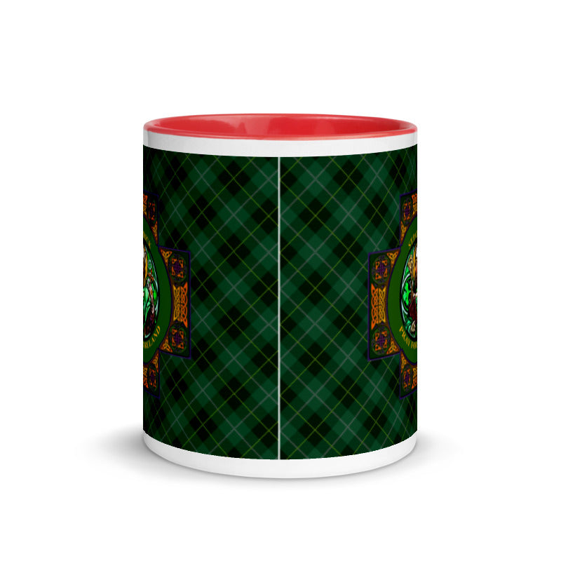 St. Patrick's Pray for Ireland Coffee Mug with Color Inside