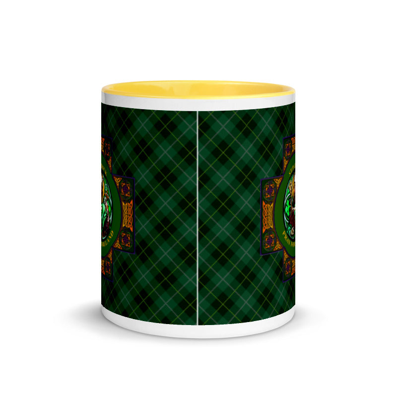 St. Patrick's Pray for Ireland Coffee Mug with Color Inside