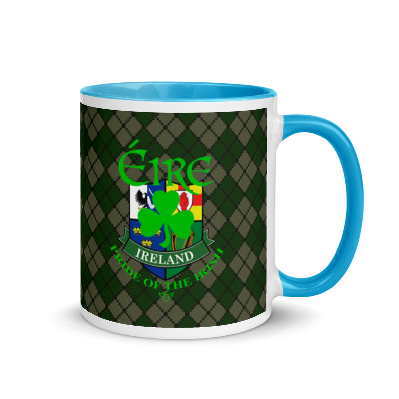St. Patrick's Pride of the Irish Ceramic Coffee Mug with Color Inside - Trending Novelties & Gifts