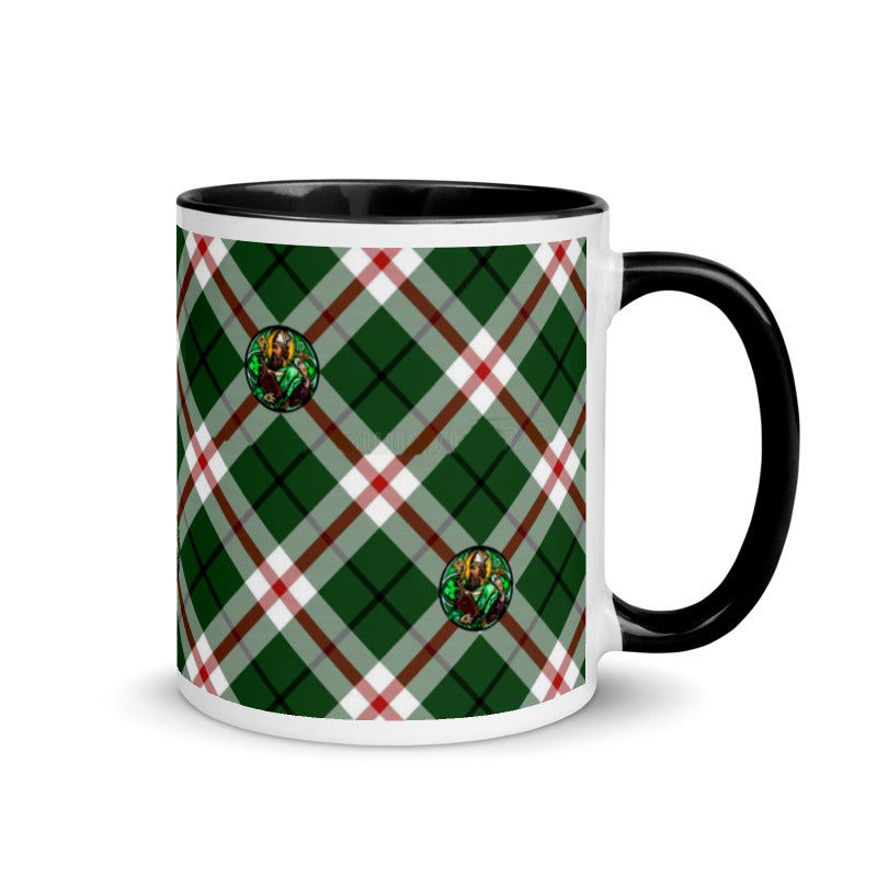 St. Patrick's Tartan Pattern Coffee Mug