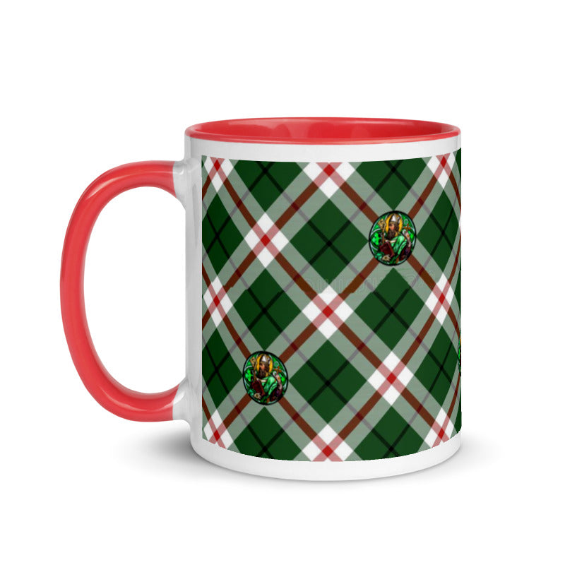 St. Patrick's Tartan Pattern Coffee Mug