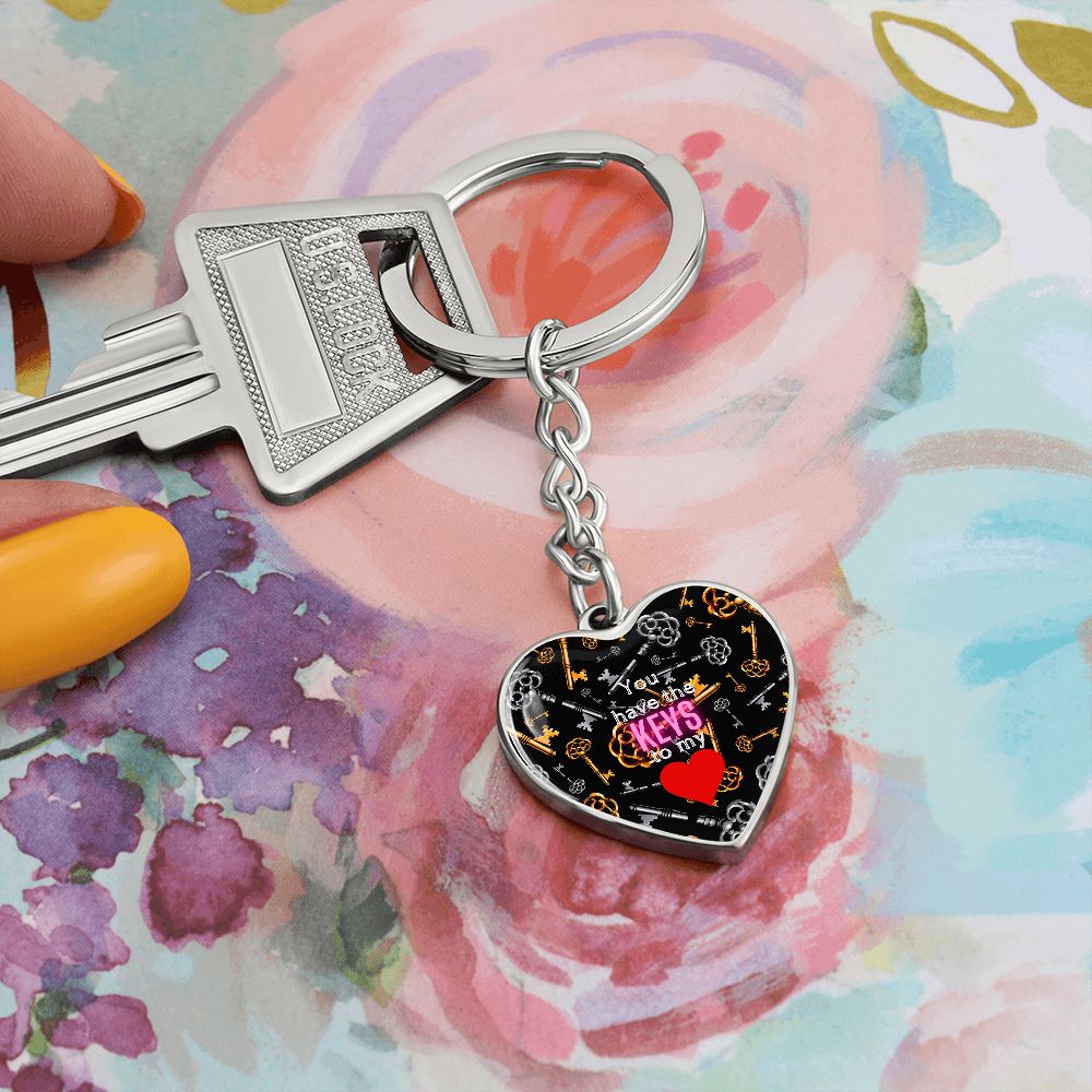 Graphic Heart Love Keychain For Sweetheart (dtk)2