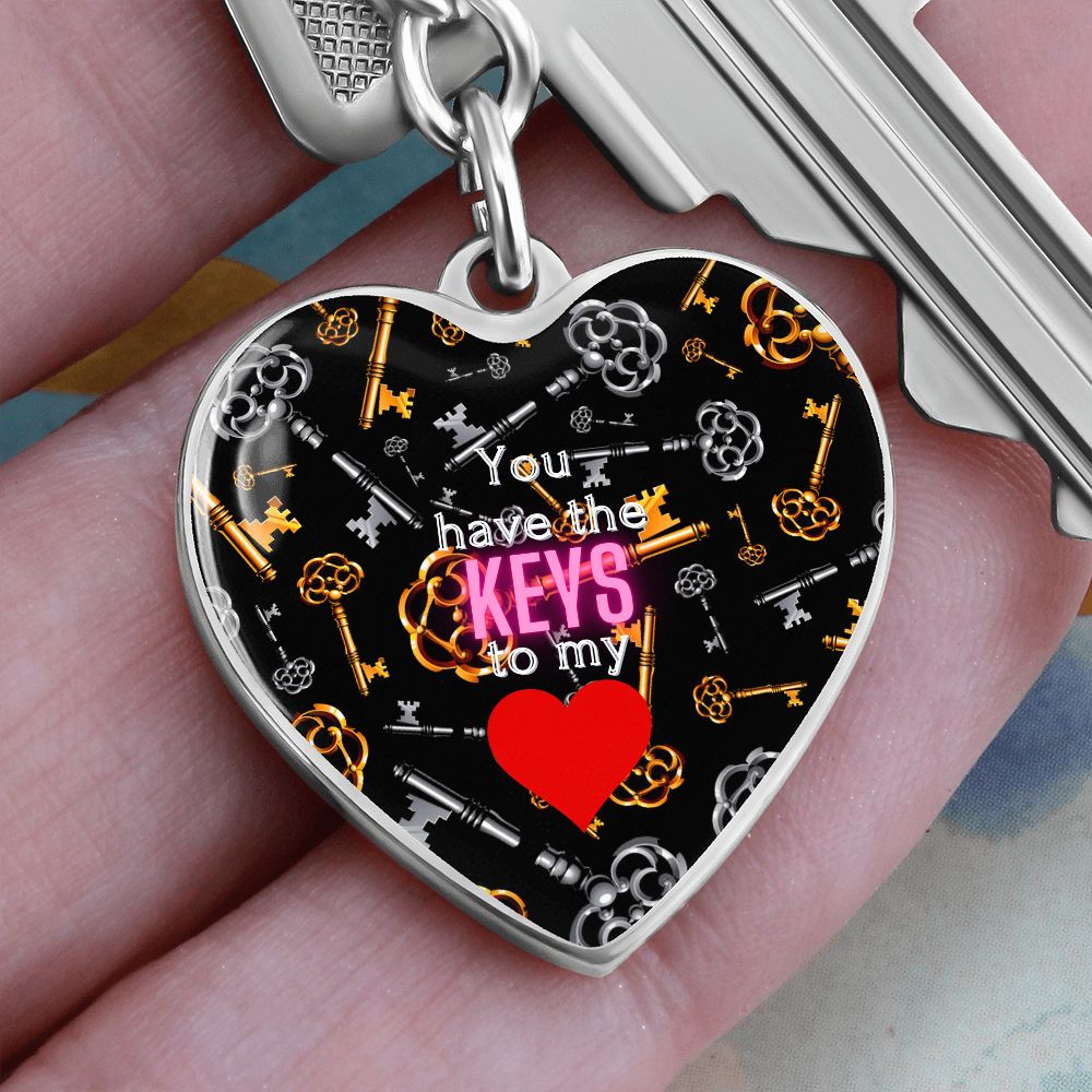 Graphic Heart Love Keychain For Sweetheart (dtk)2