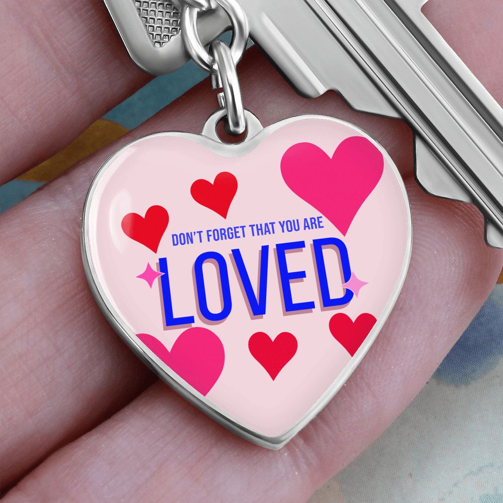 Graphic Heart Love Keychain For Loved One (dtk)4