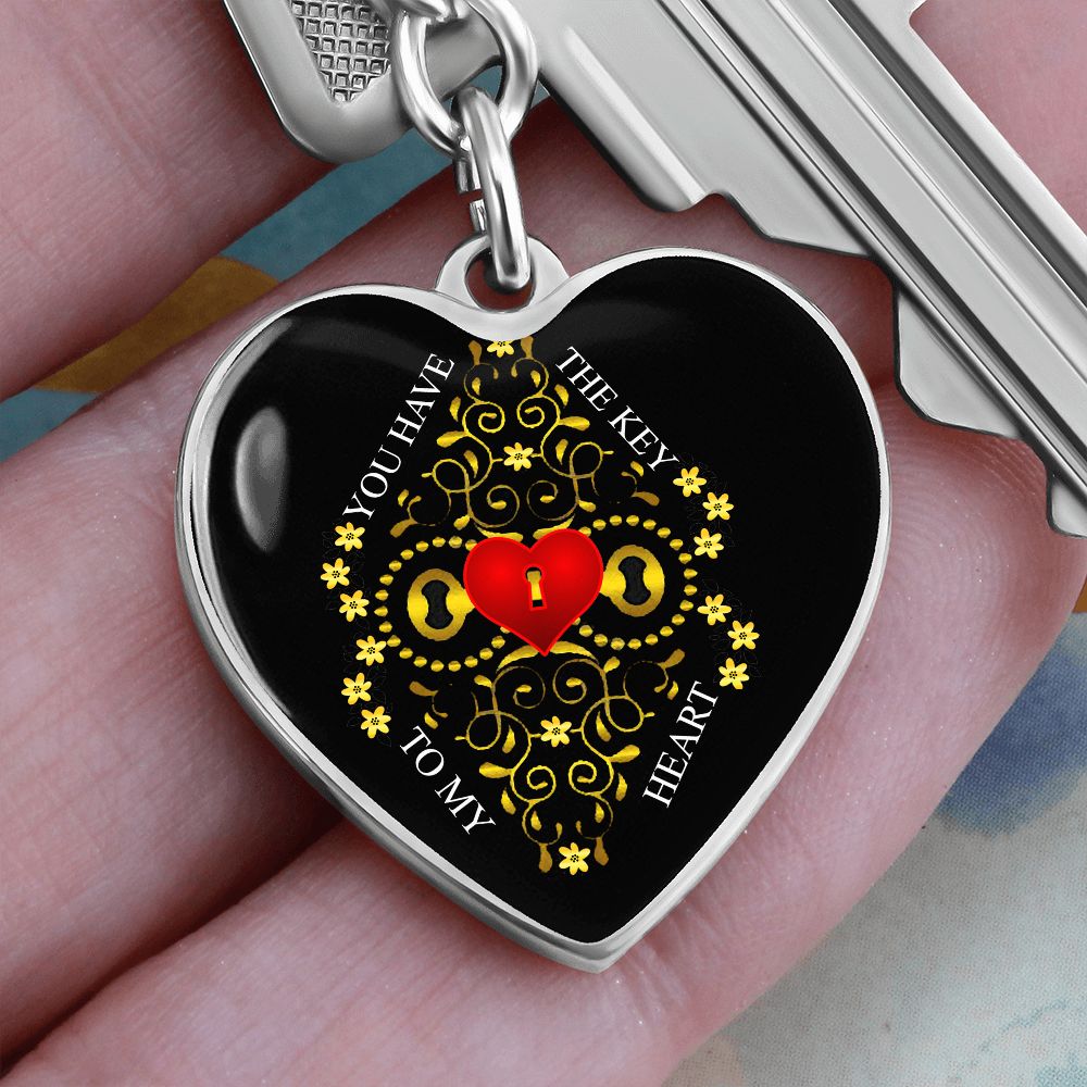 Graphic Heart Love Keychain For Girlfriend