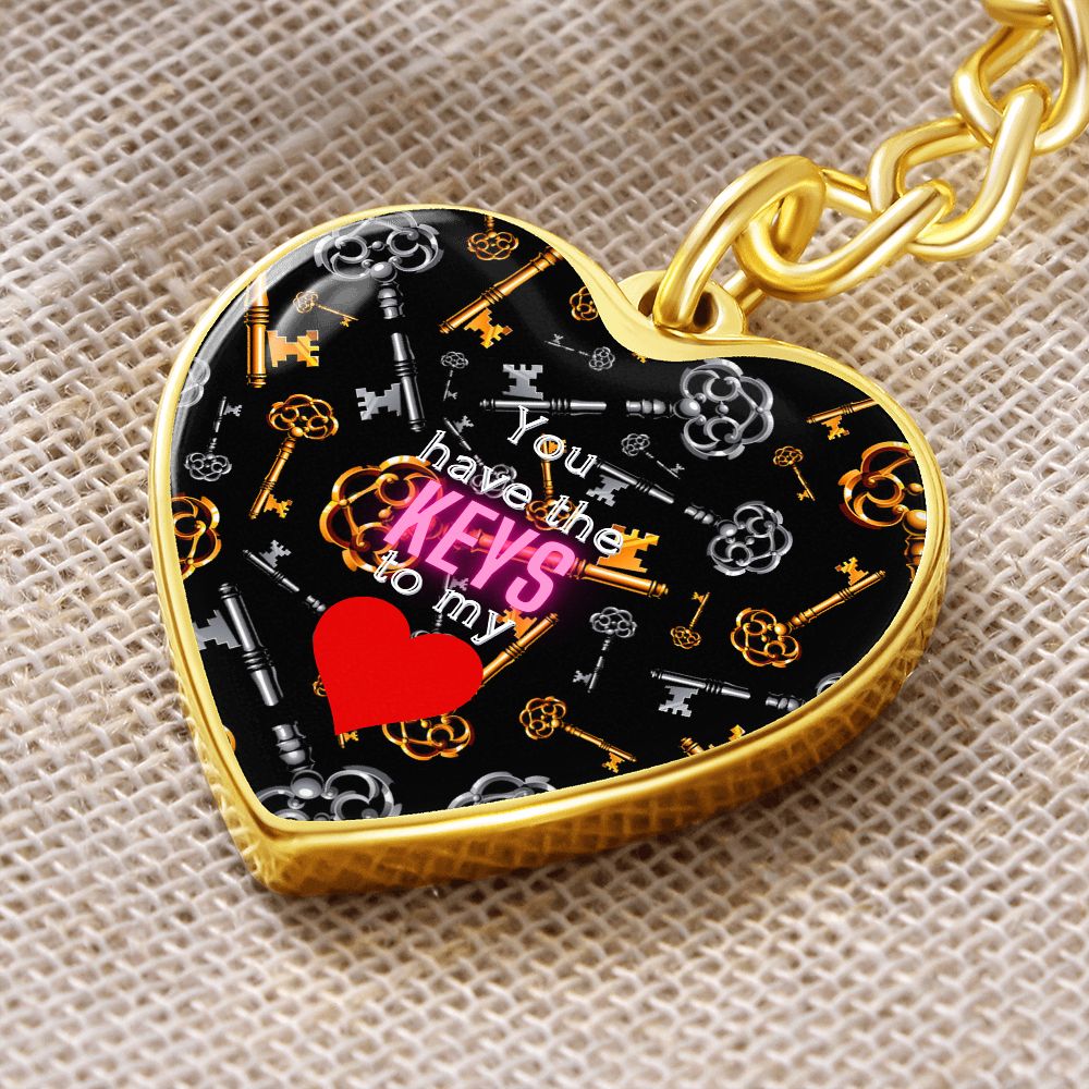 Graphic Heart Love Keychain For Sweetheart (dtk)2