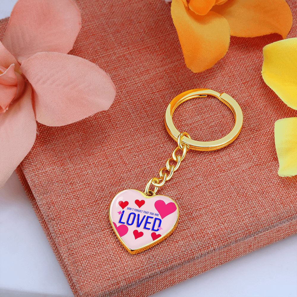 Graphic Heart Love Keychain For Loved One (dtk)4
