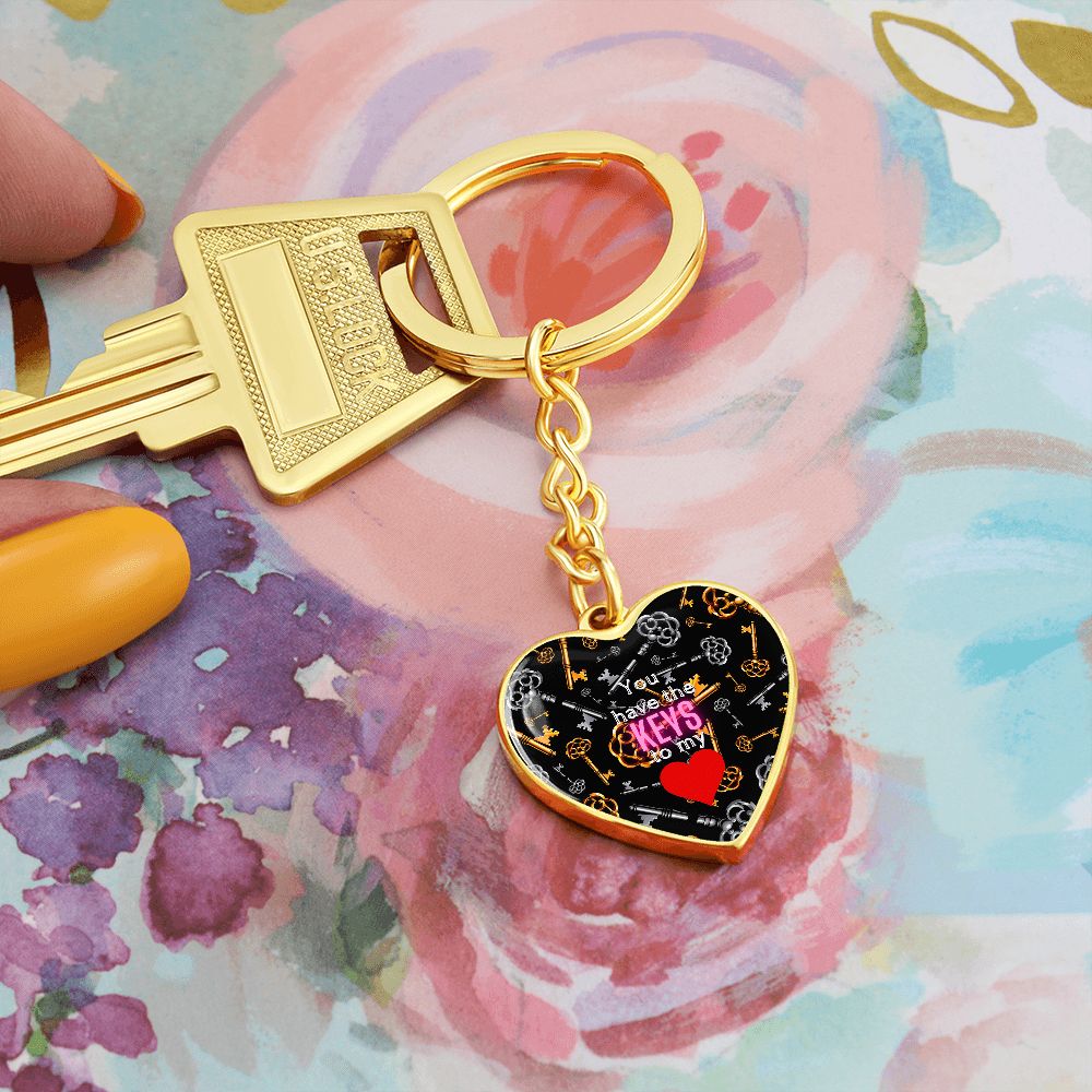 Graphic Heart Love Keychain For Sweetheart (dtk)2