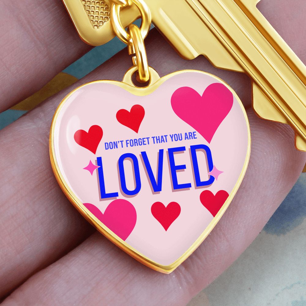 Graphic Heart Love Keychain For Loved One (dtk)4