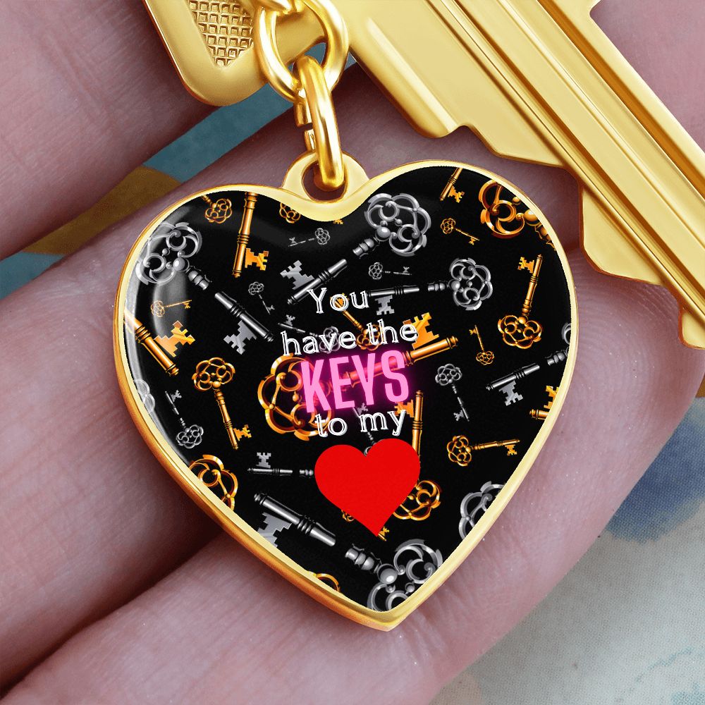 Graphic Heart Love Keychain For Sweetheart (dtk)2