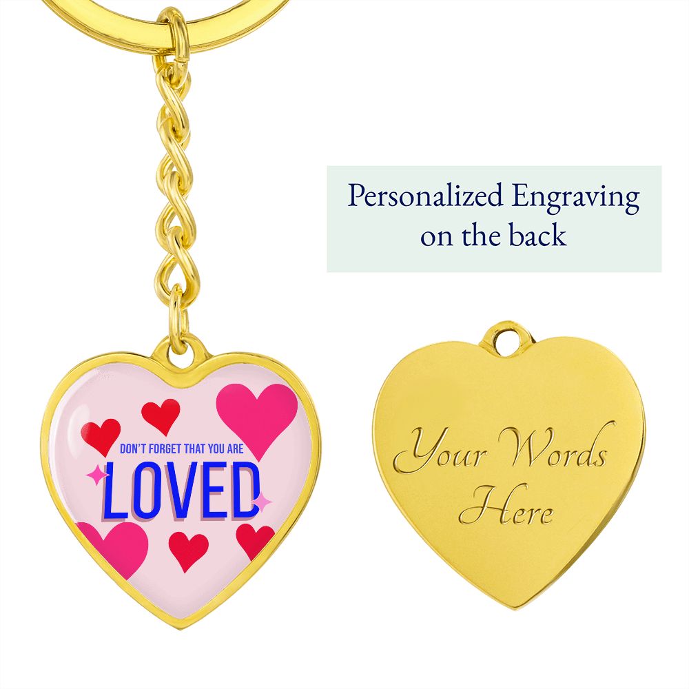 Graphic Heart Love Keychain For Loved One (dtk)4