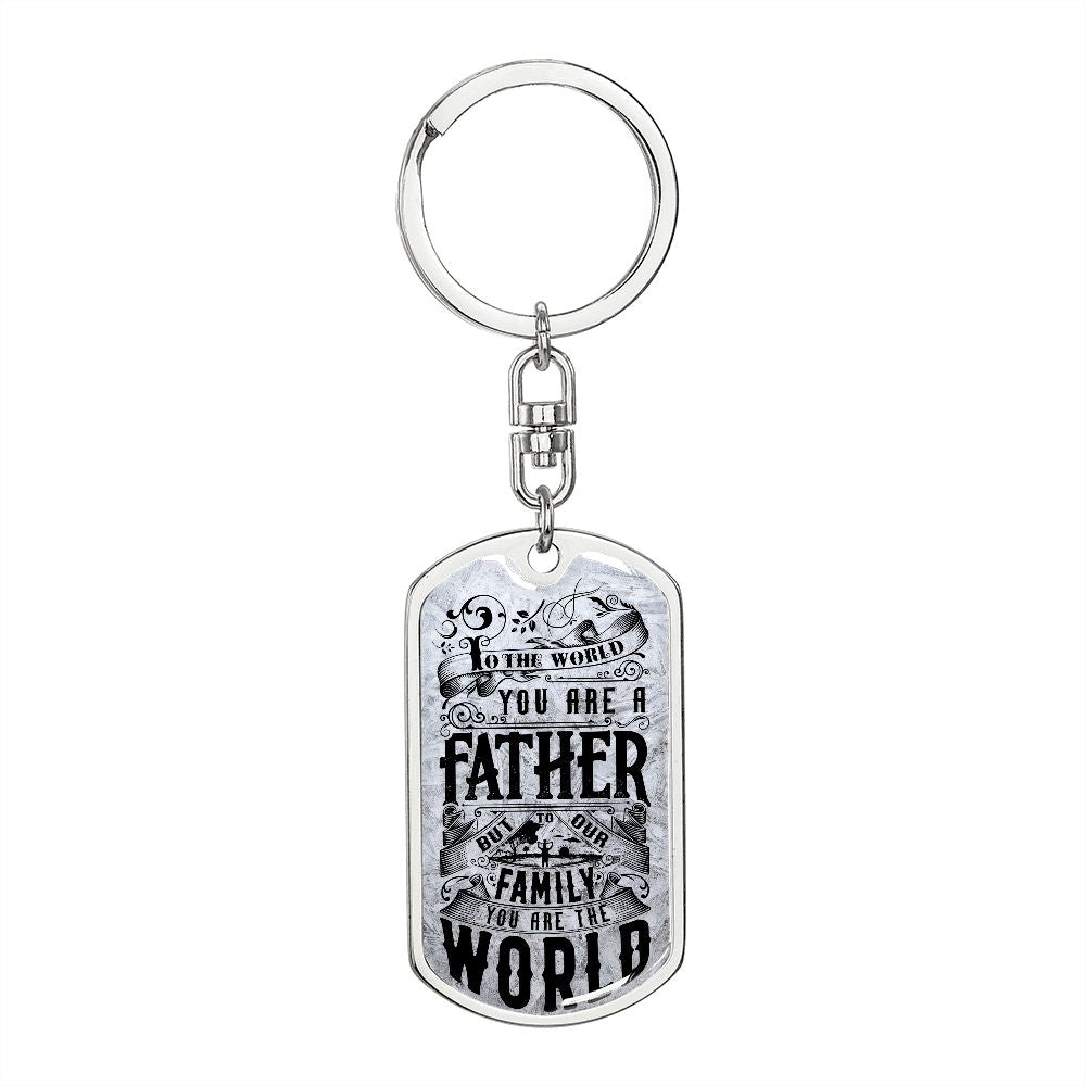 Graphic Design Keychain For Fathers