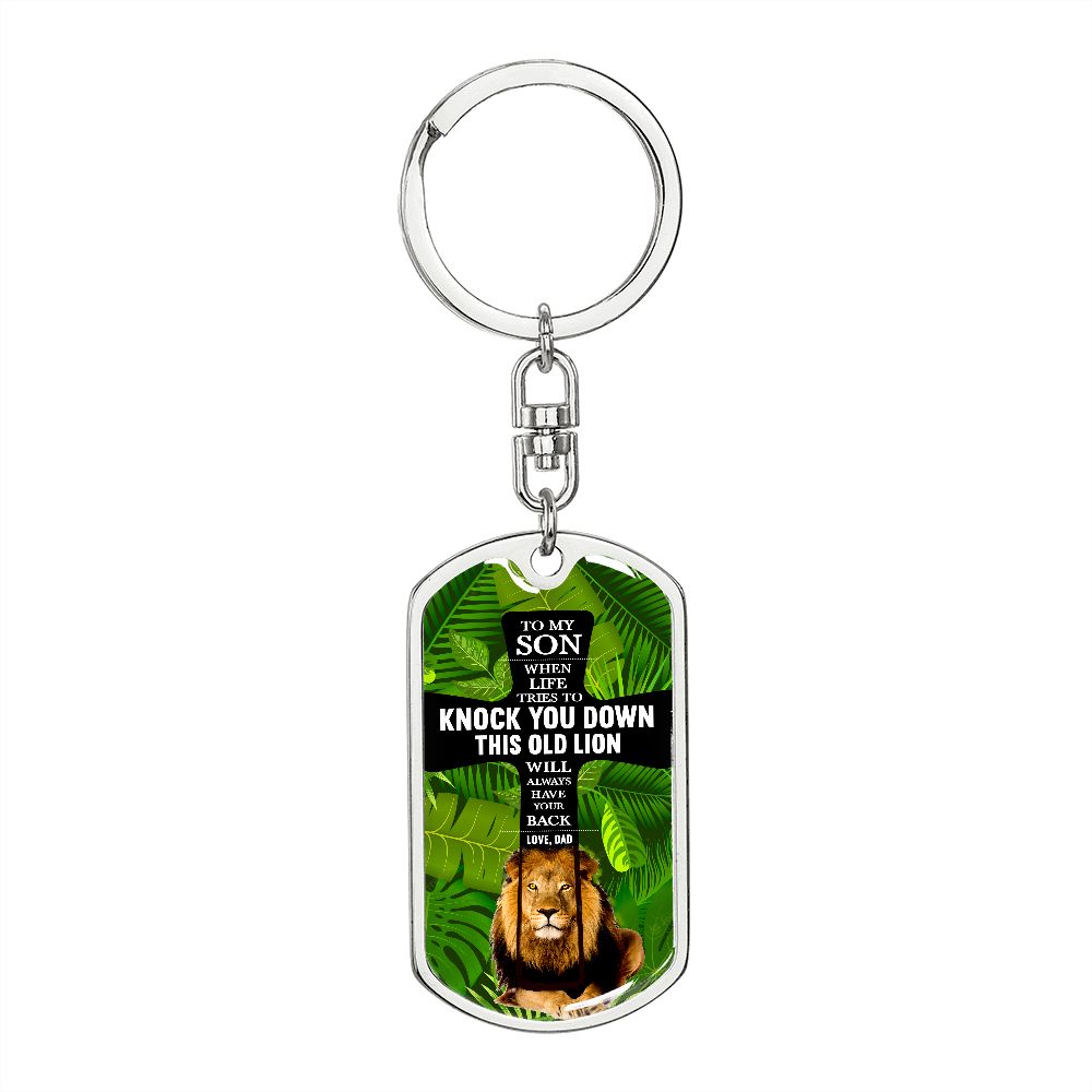 Graphic Design Keychain For Son