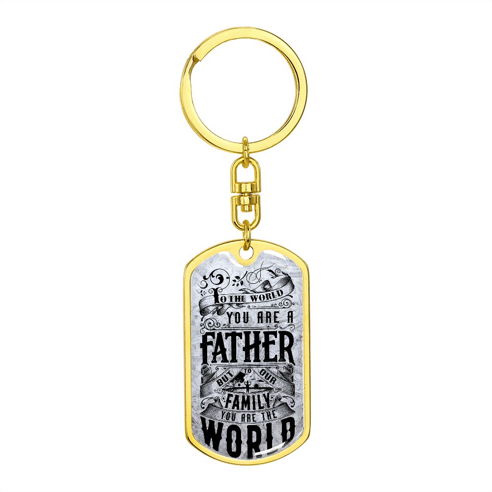 Graphic Design Keychain For Fathers