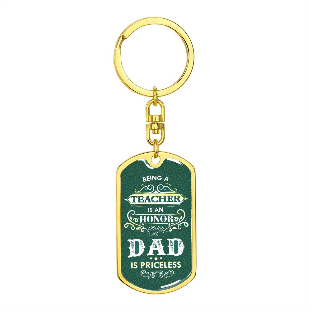 Graphic Design Keychain For Dad