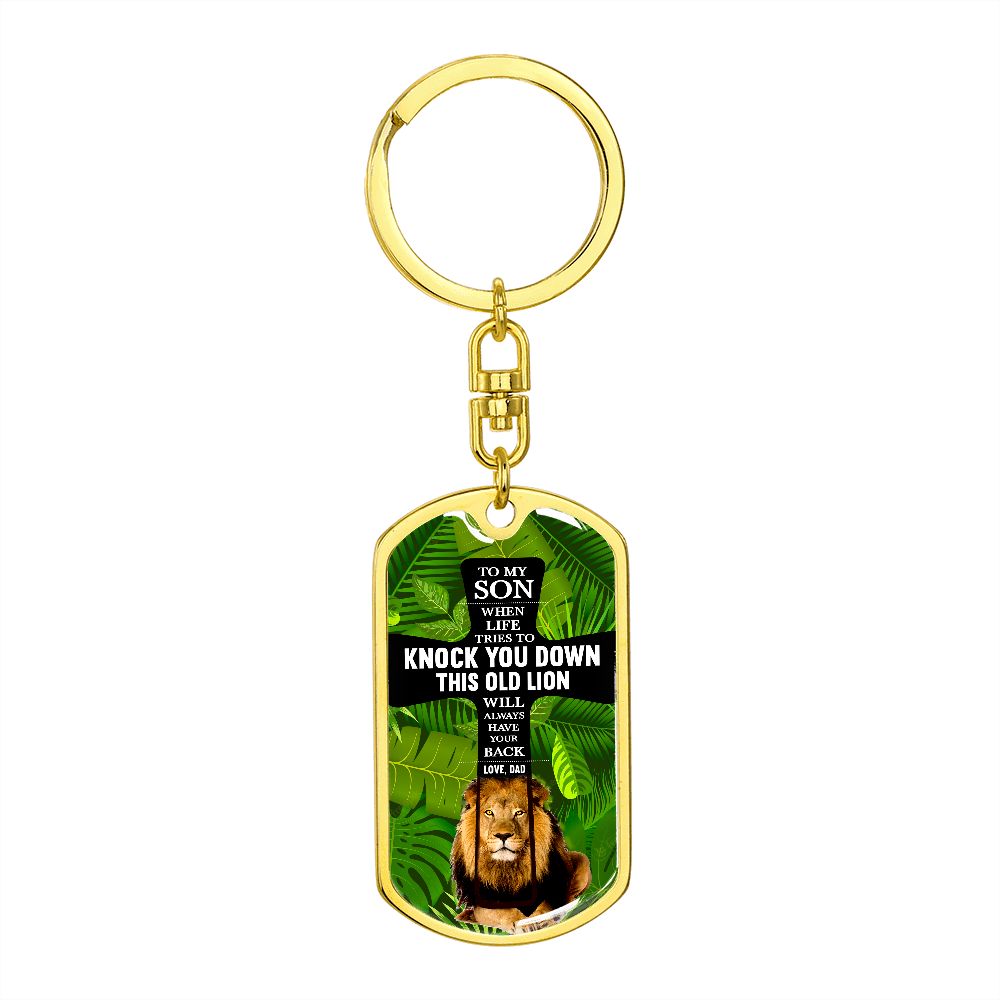 Graphic Design Keychain For Son