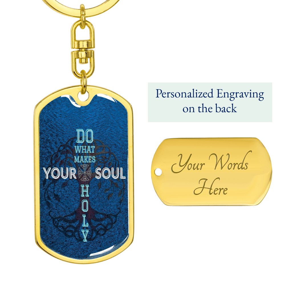 Graphic Design Cross dogtag love keychain, customize engraving keychain