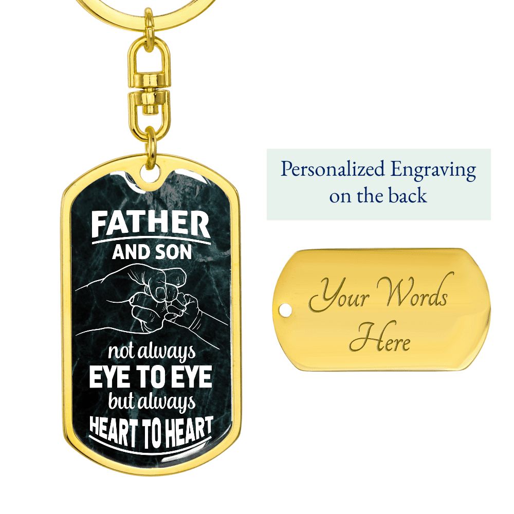 Father and Son Quotes Keychain