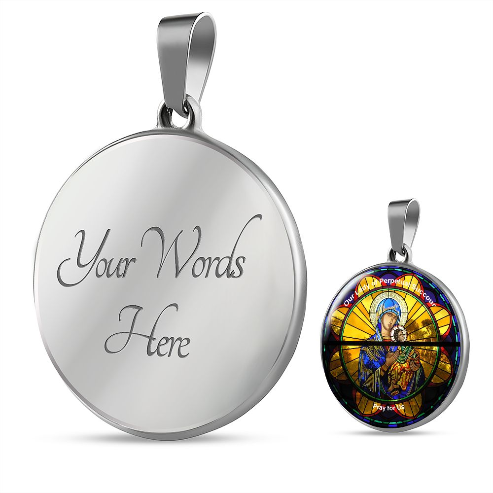 Our Lady of Perpetual Succour Medal with custom engraving