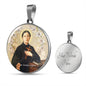 St. Gemma Galgani Pendant Necklace with custom engraving