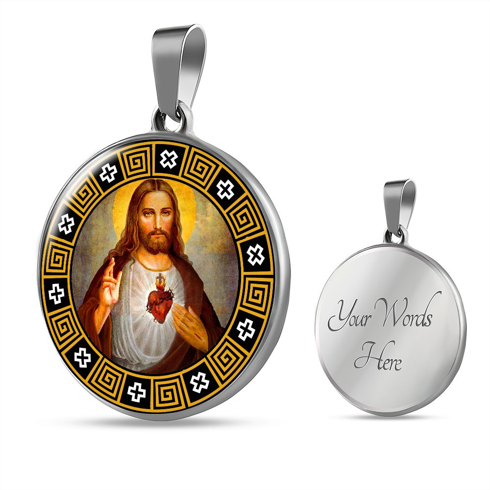 The Sacred Heart of Jesus Medal with custom engraving