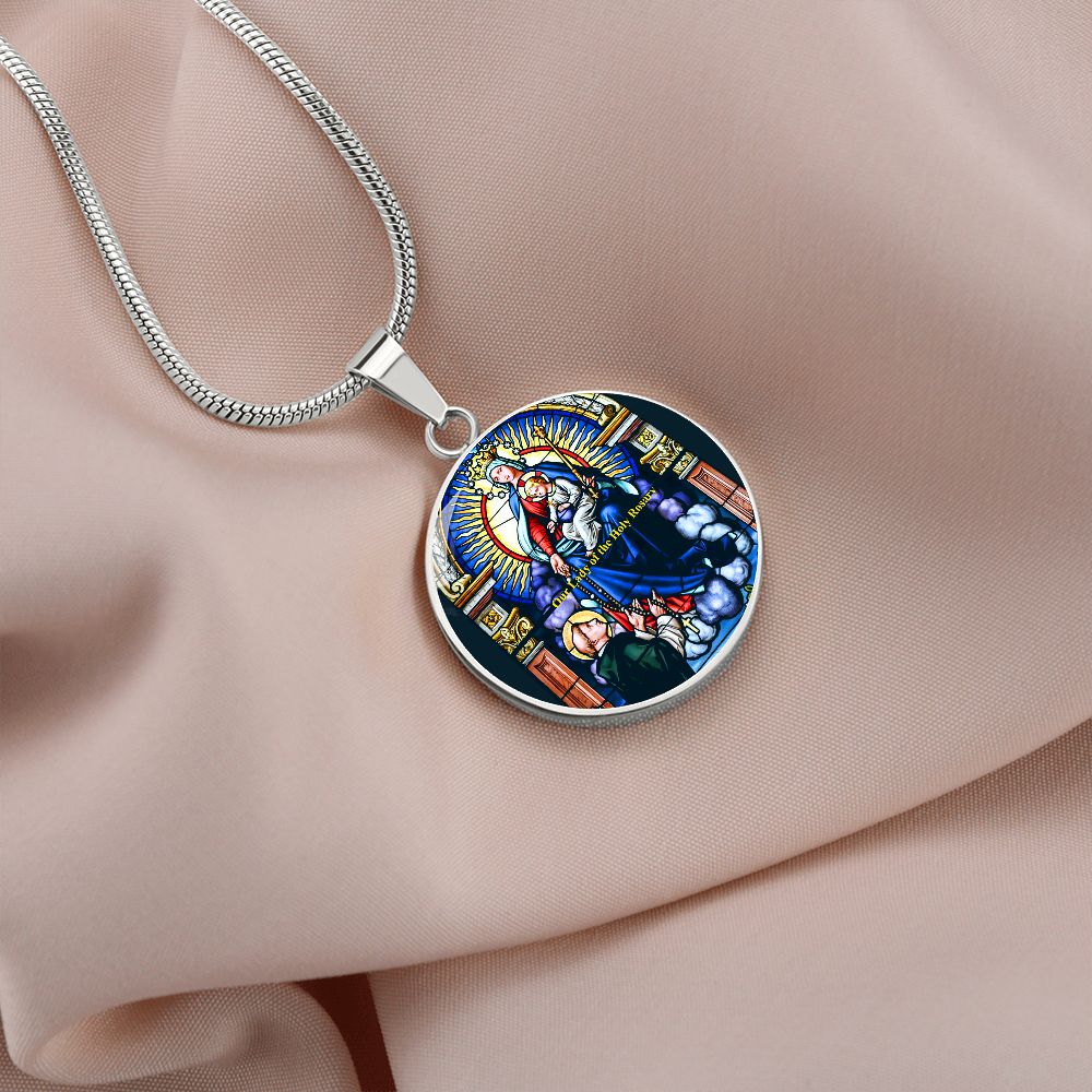 Our Lady of the Rosary Pendant