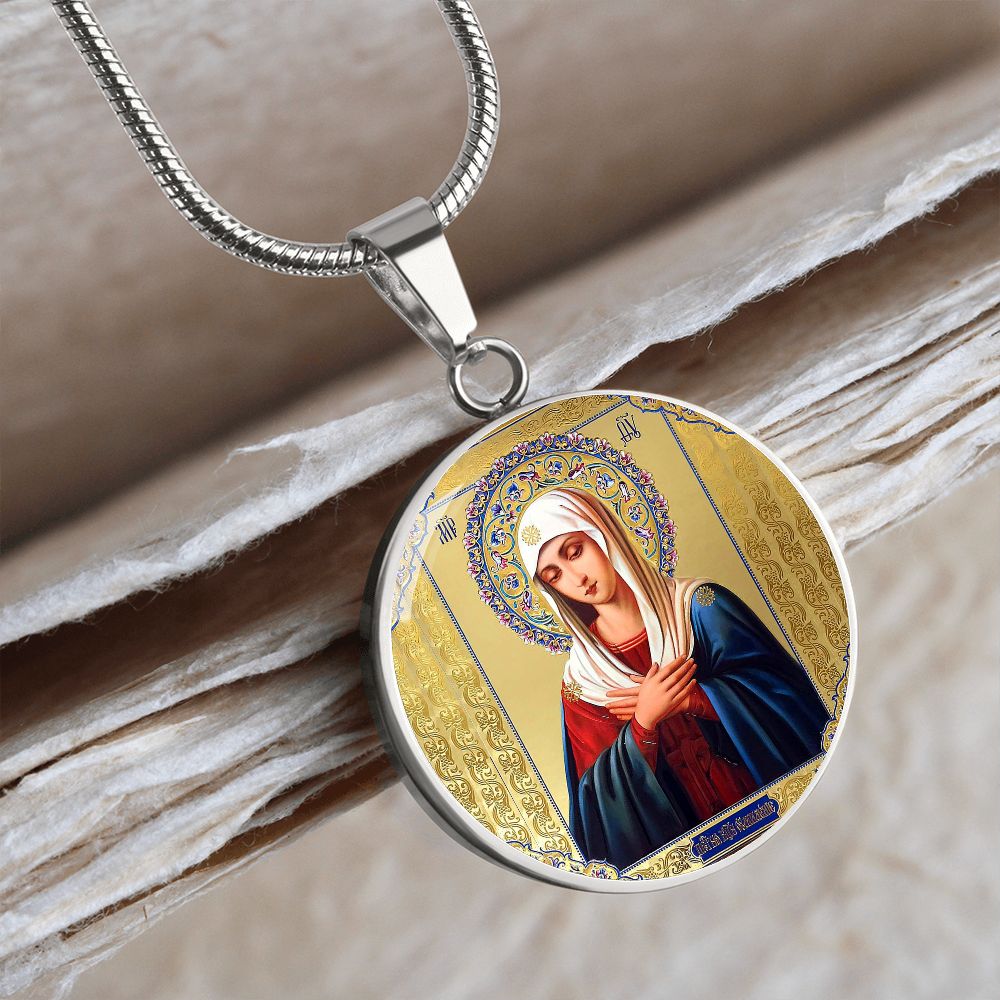 Icon of Our Lady of Sorrows pendant