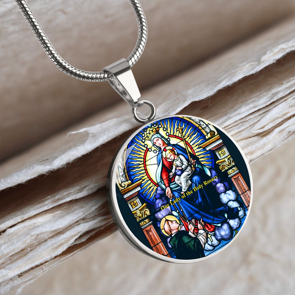 Our Lady of the Rosary Pendant