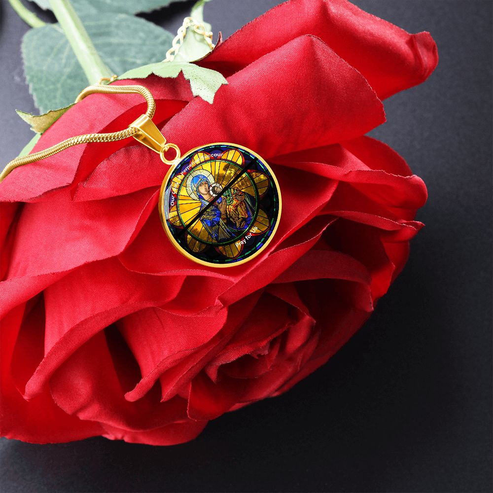 Our Lady of Perpetual Succour Medal gold
