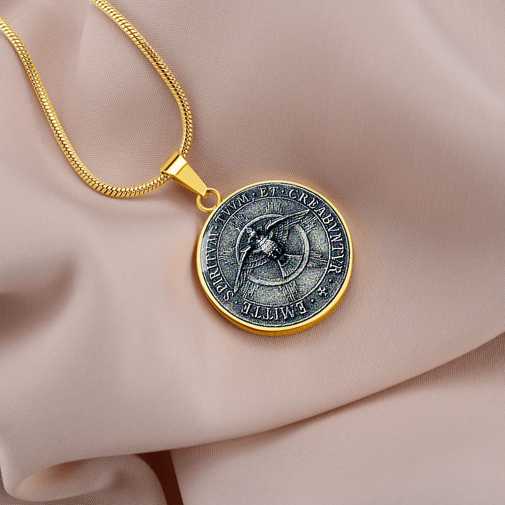 Ancient Holy Ghost Medal gold