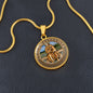 St. Peregrine Medal Patron of Cancer Patients gold