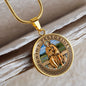 St. Peregrine Medal Patron of Cancer Patients gold