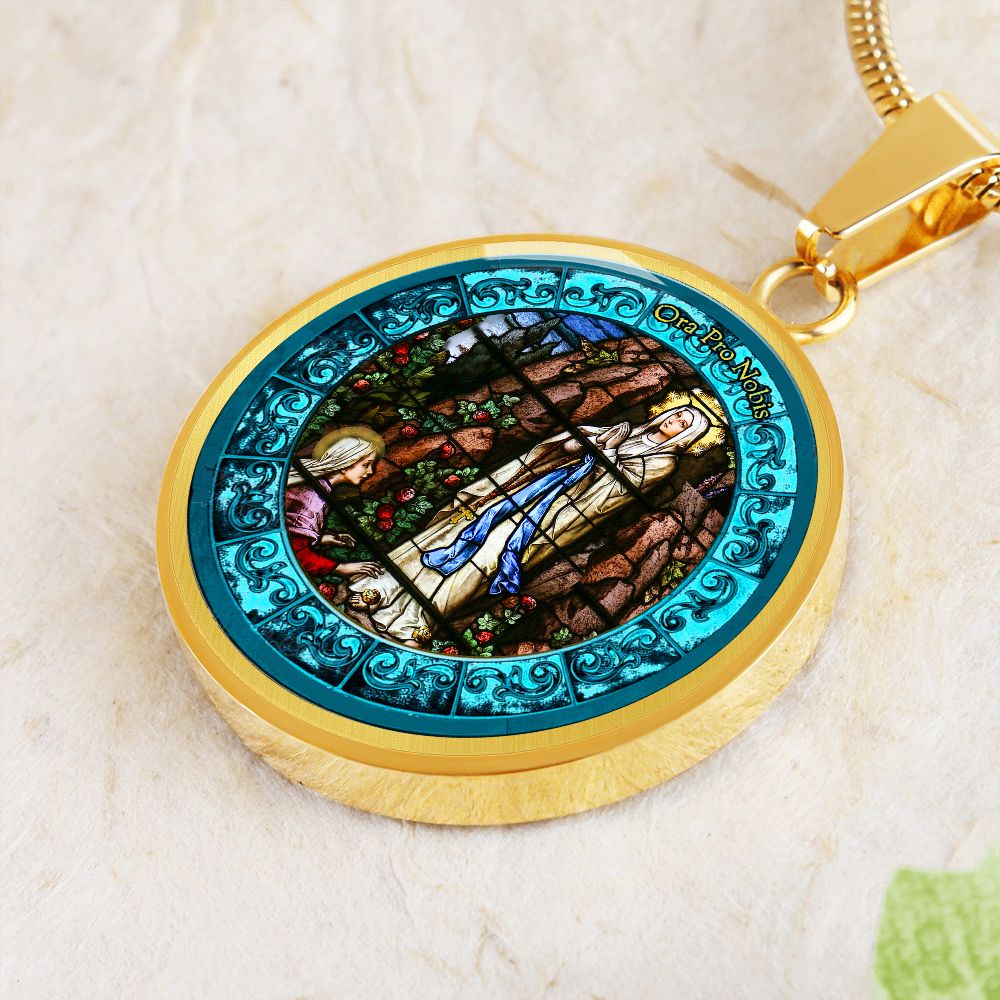 Our Lady Of Lourdes Pendant