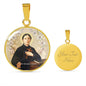 St. Gemma Galgani Pendant Necklace gold with custom engraving