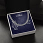 Chain necklace gift for guys with love message, Cuban Link Chain Gift To My Husband