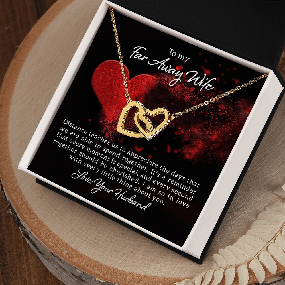 Interlocking Hearts Love Necklace For Wife