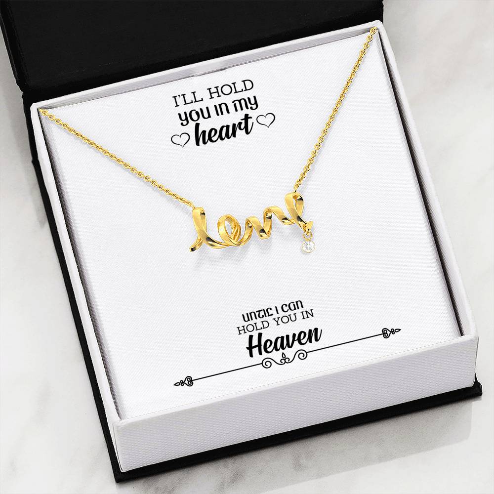 I'll Hold You In My Heart, 3D Love Pendant Necklaces