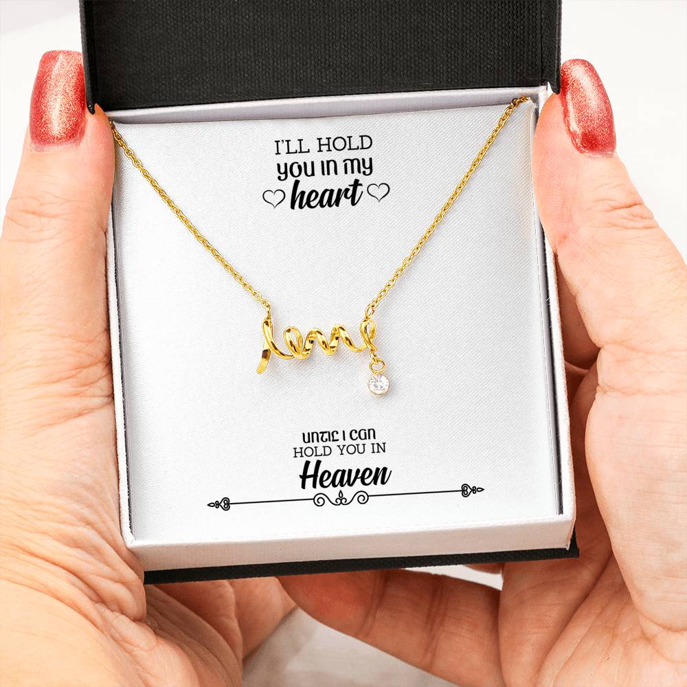 I'll Hold You In My Heart, 3D Love Pendant Necklaces